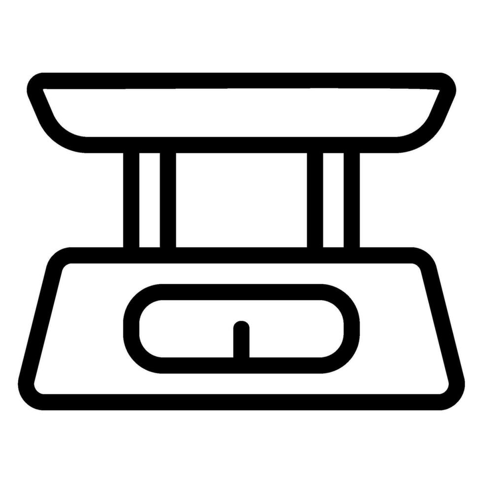 scale line icon vector