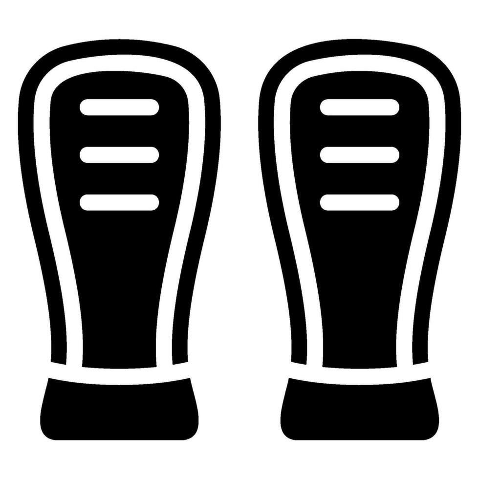 shin guards glyph icon vector