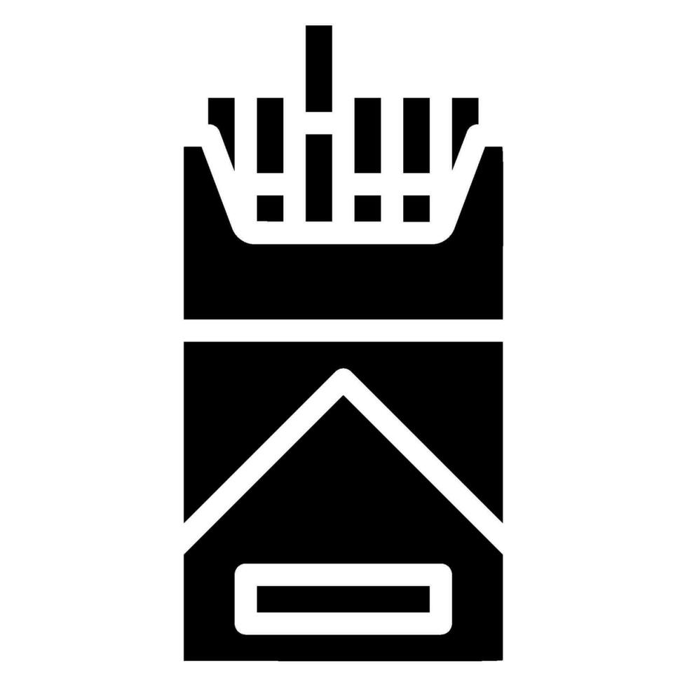 cigarettes glyph icon vector
