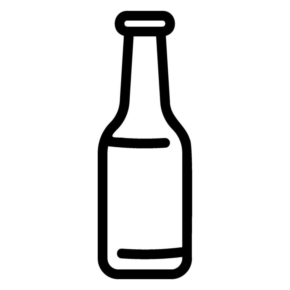 icono de línea de cerveza vector