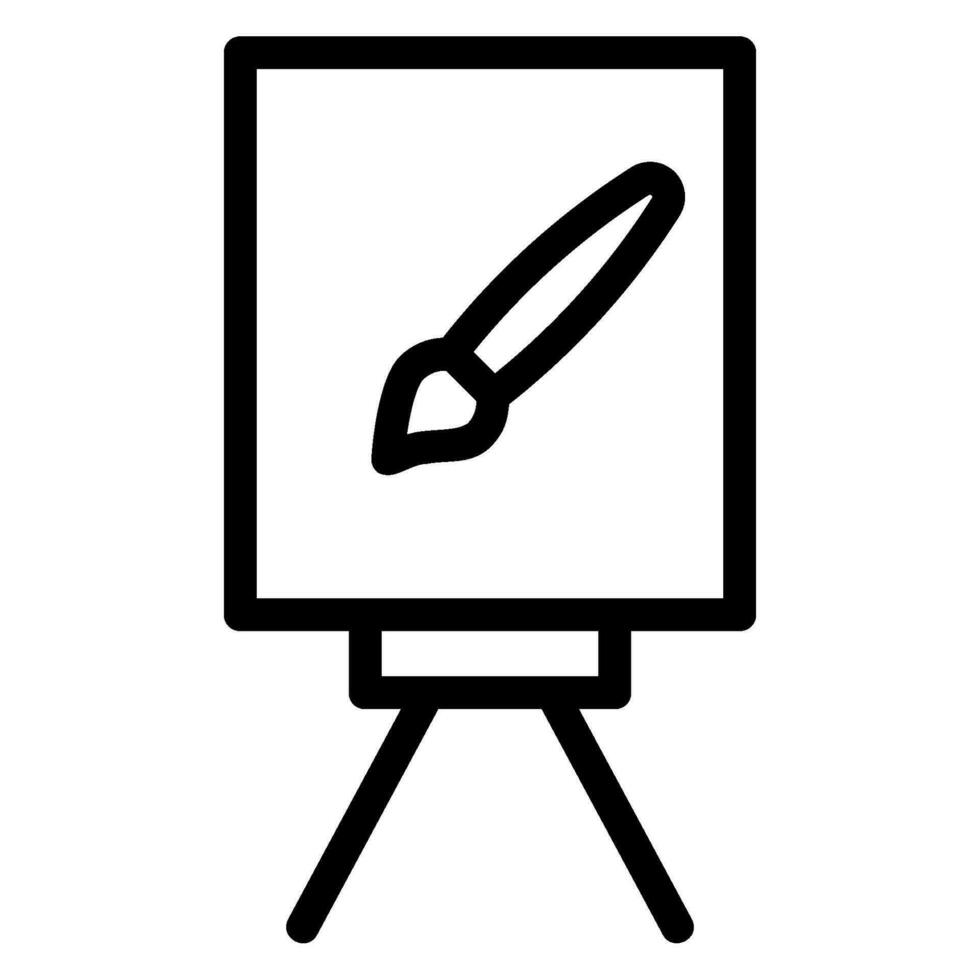 painting line icon vector