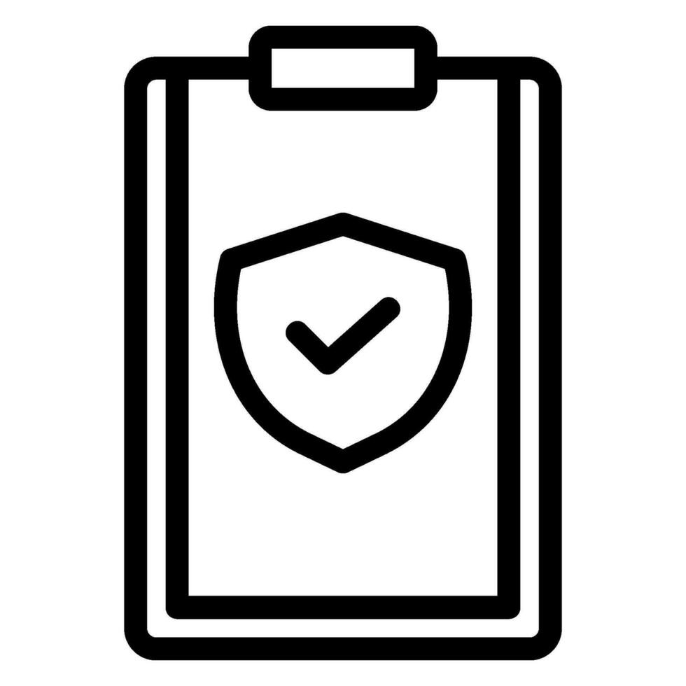 privacy policy line icon vector
