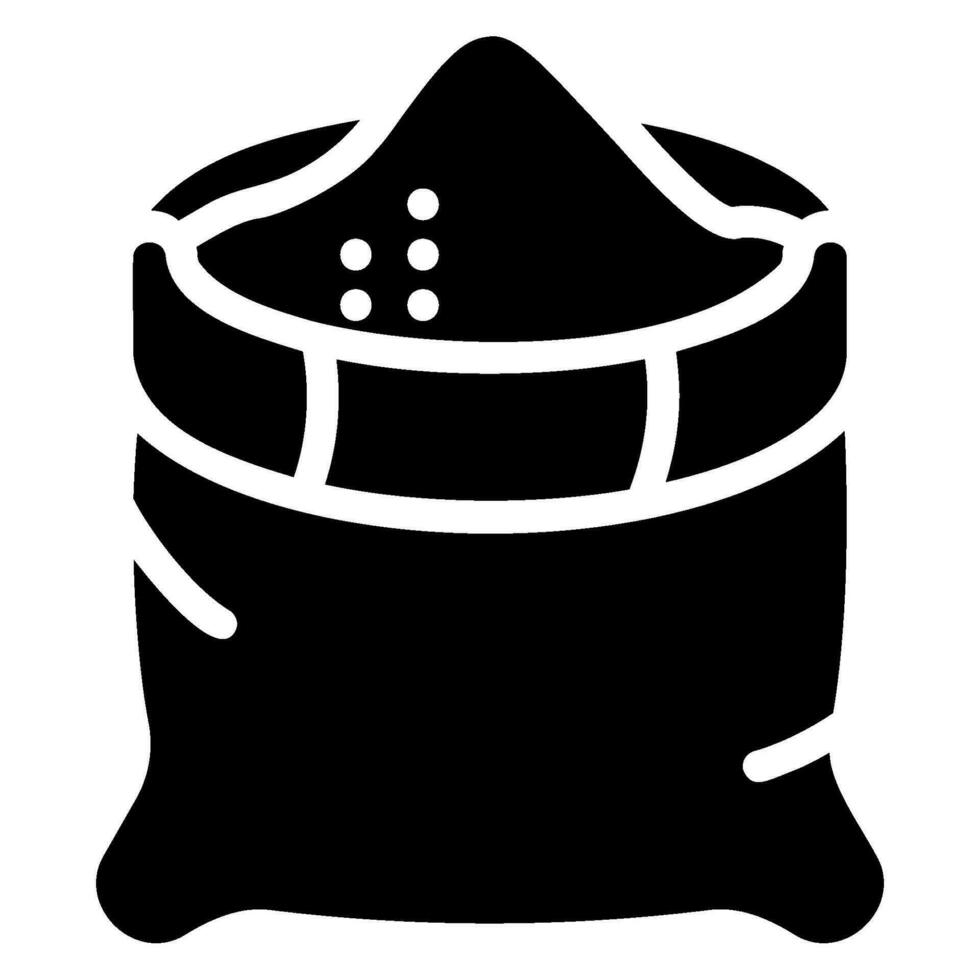 flour glyph icon vector