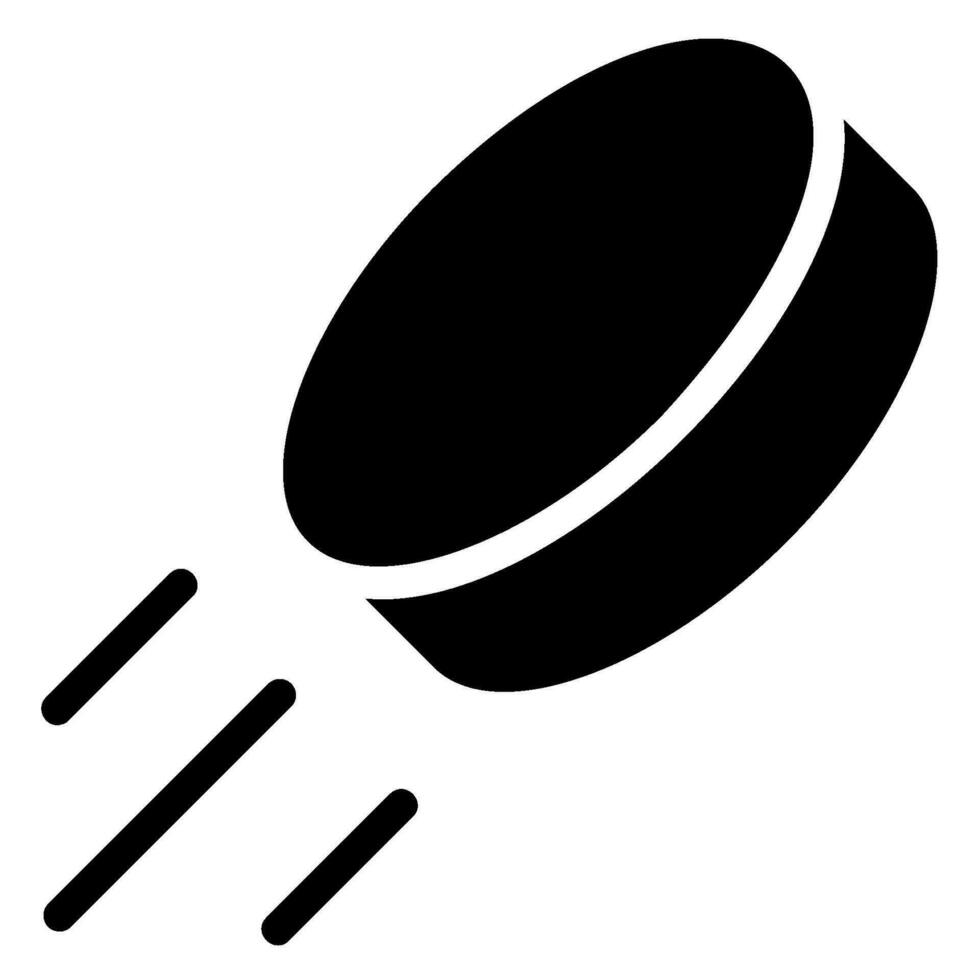 puck glyph icon vector