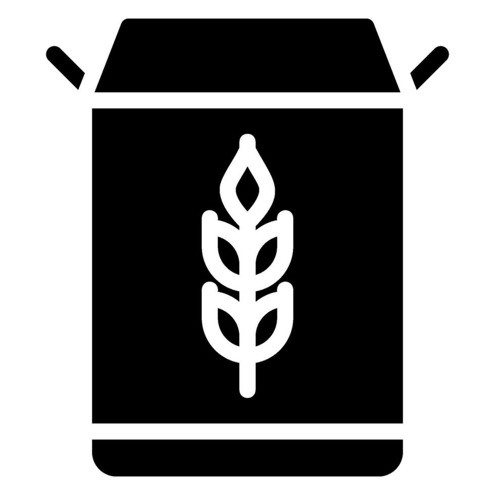 cereal glyph icon vector