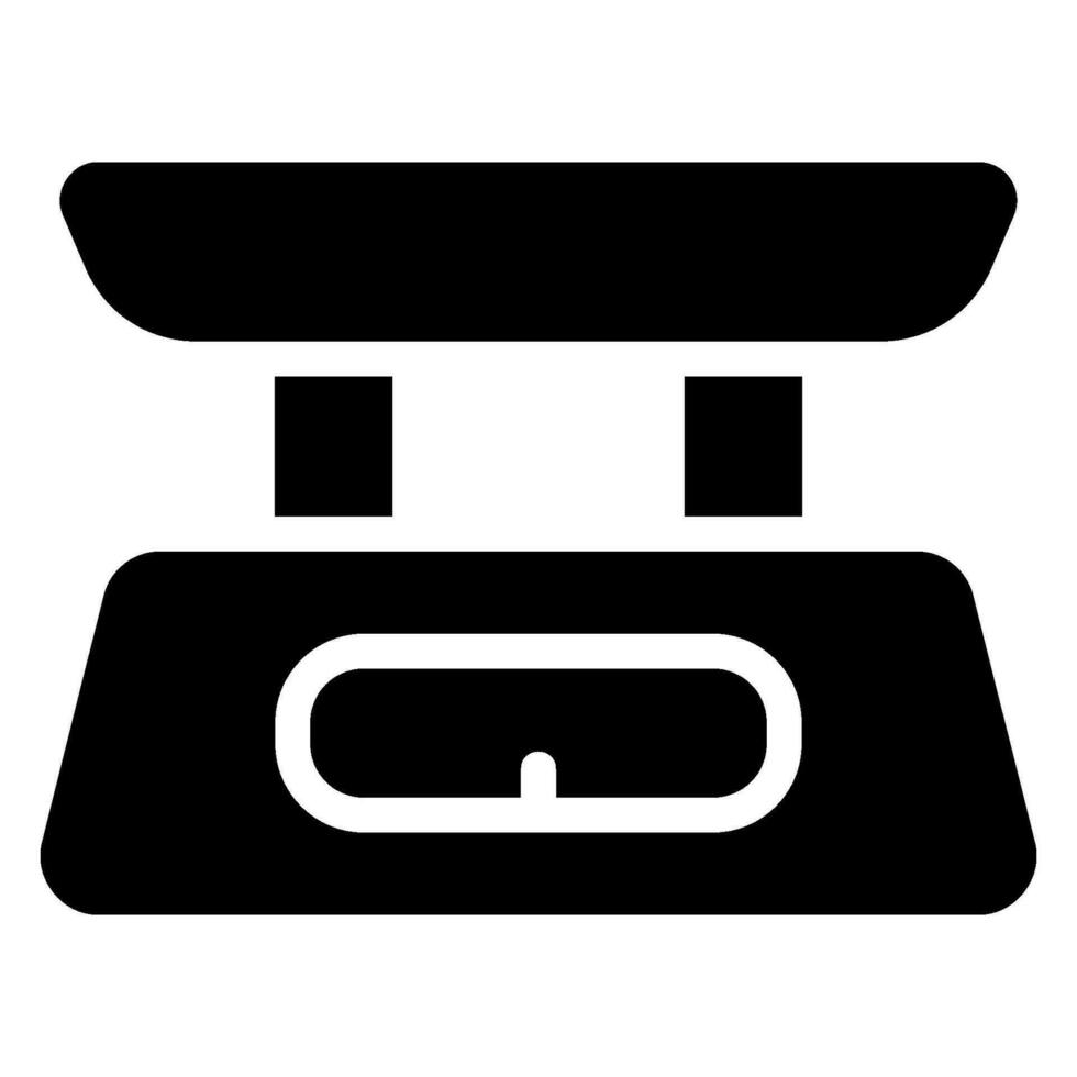 scale glyph icon vector