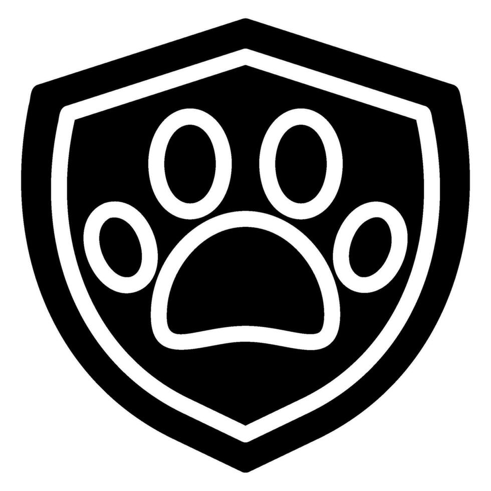 pet insurance glyph icon vector