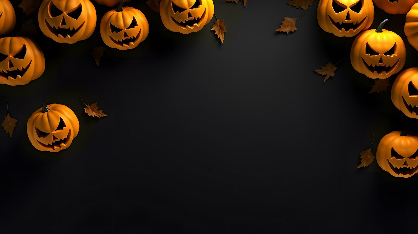 halloween pumpkin background template banner photo