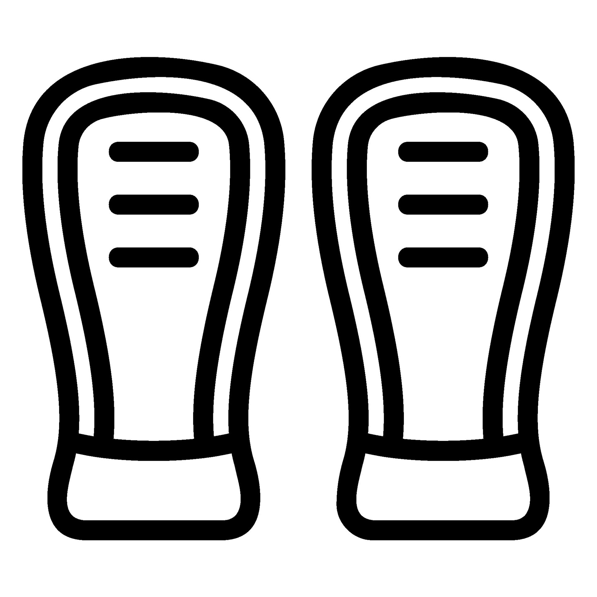 shin guards line icon 27469569 Vector Art at Vecteezy
