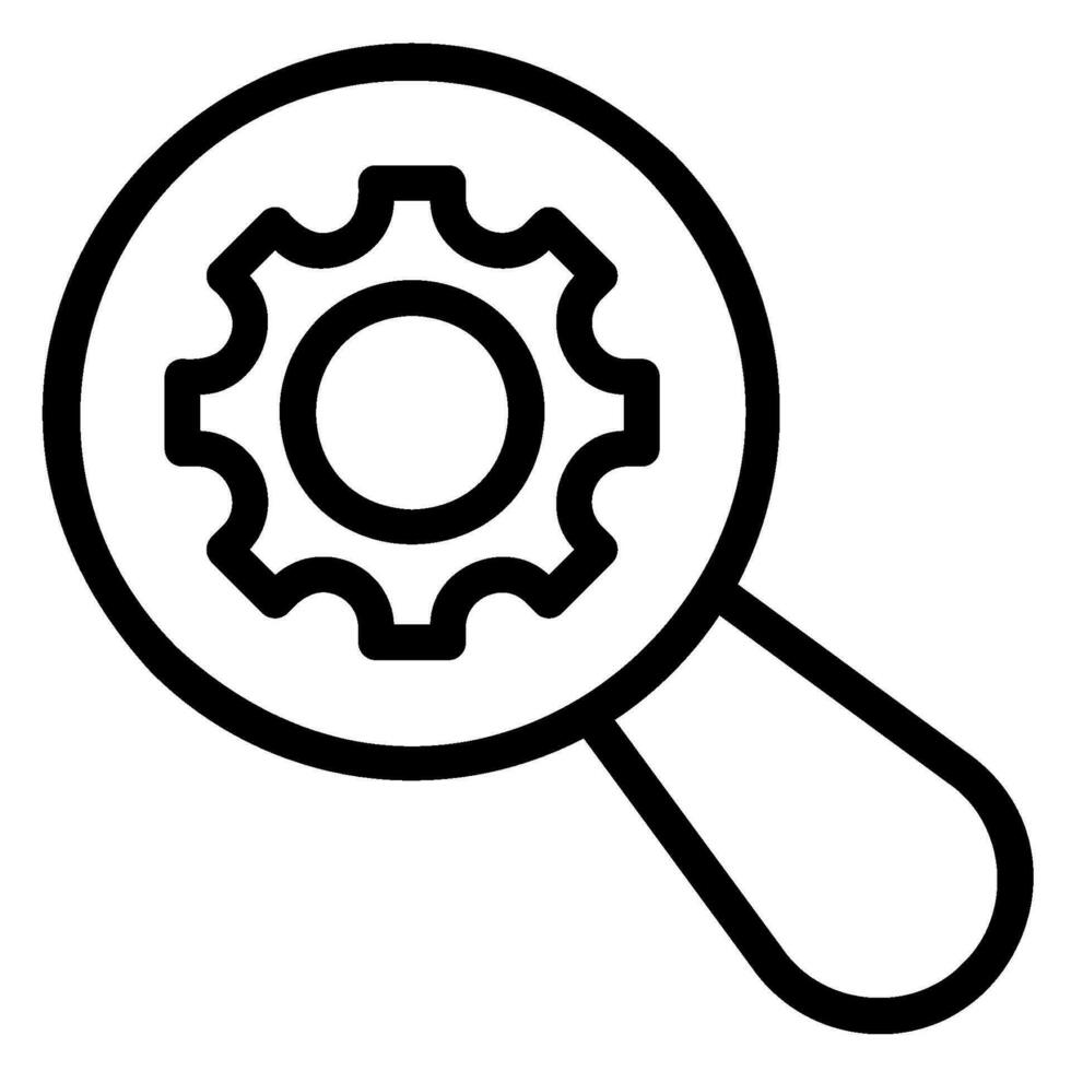 search line icon vector