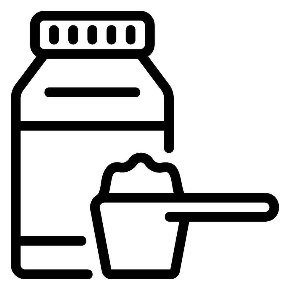 Whey Protein line icon vector