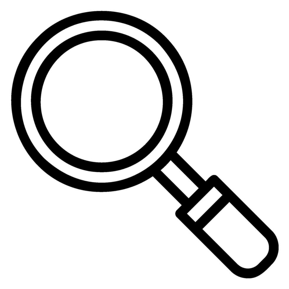 investigation line icon vector