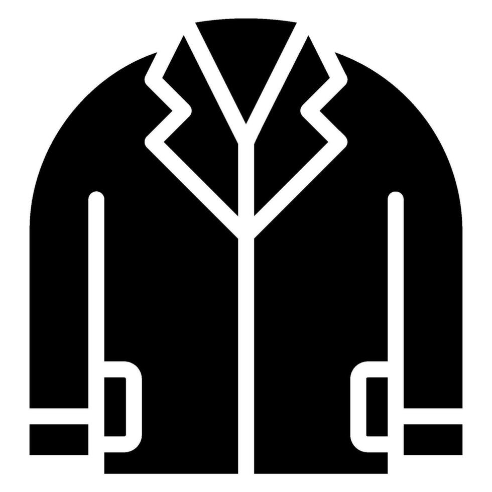 lab coat glyph icon vector