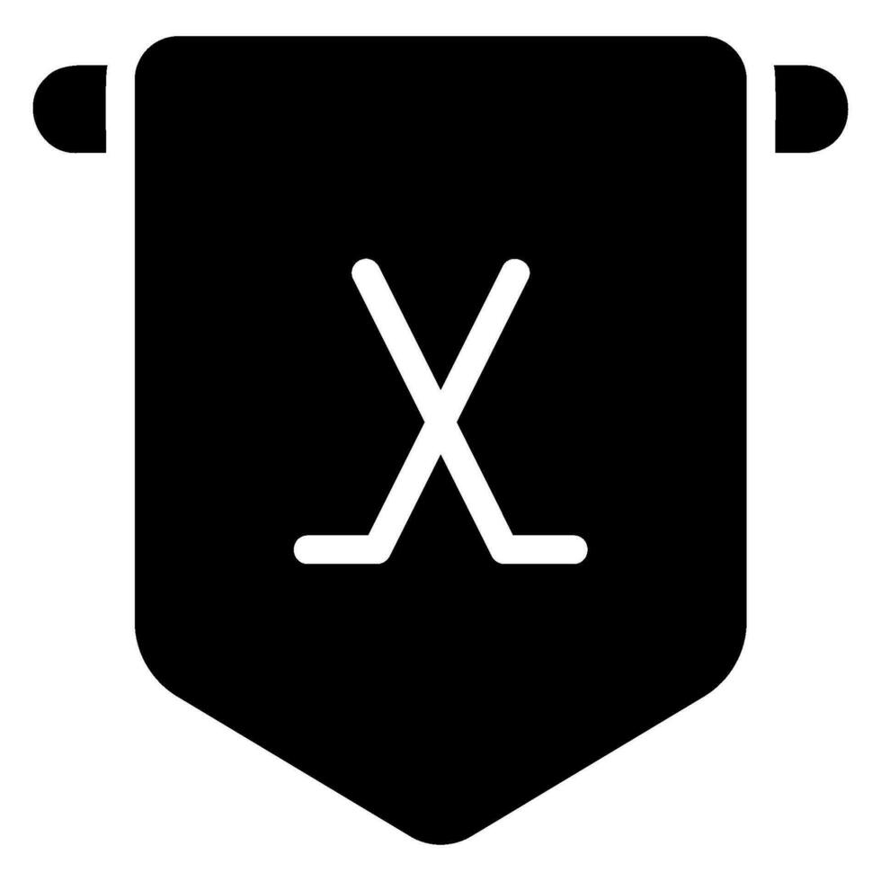 pennant glyph icon vector