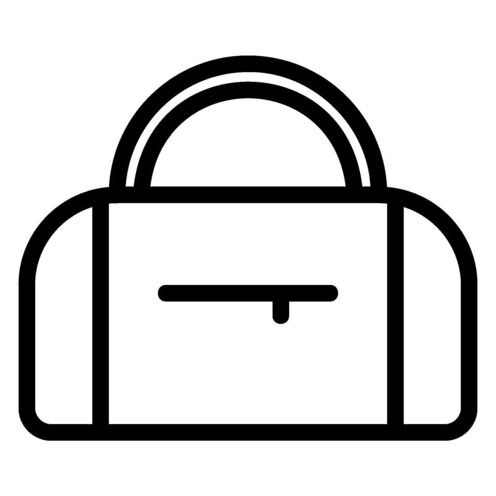 sport bag line icon vector