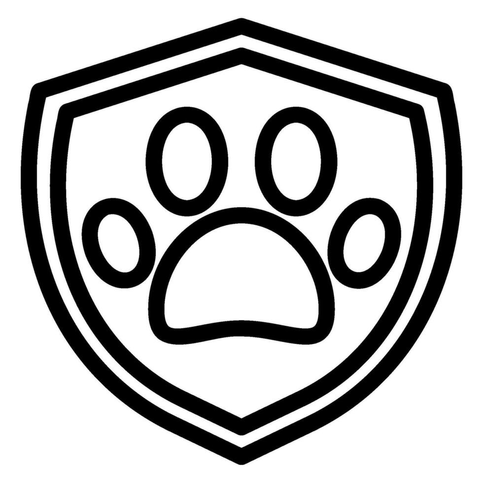 pet insurance line icon vector