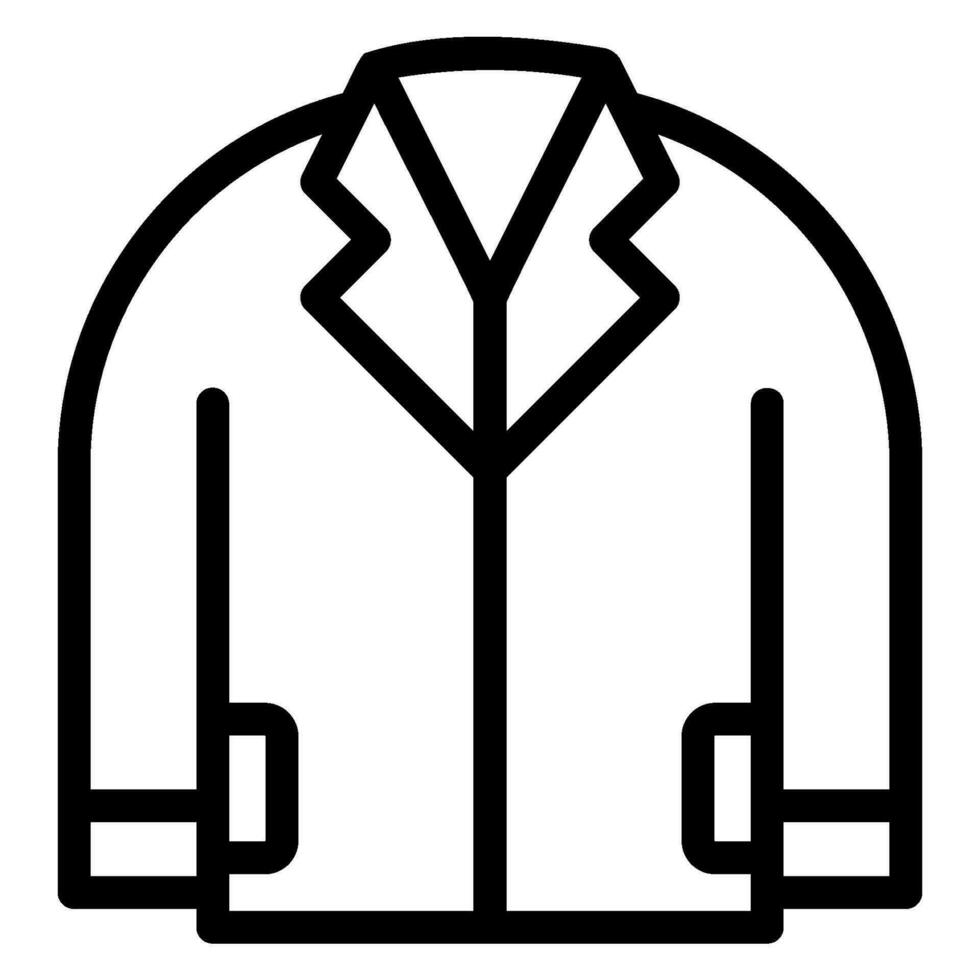 lab coat line icon vector