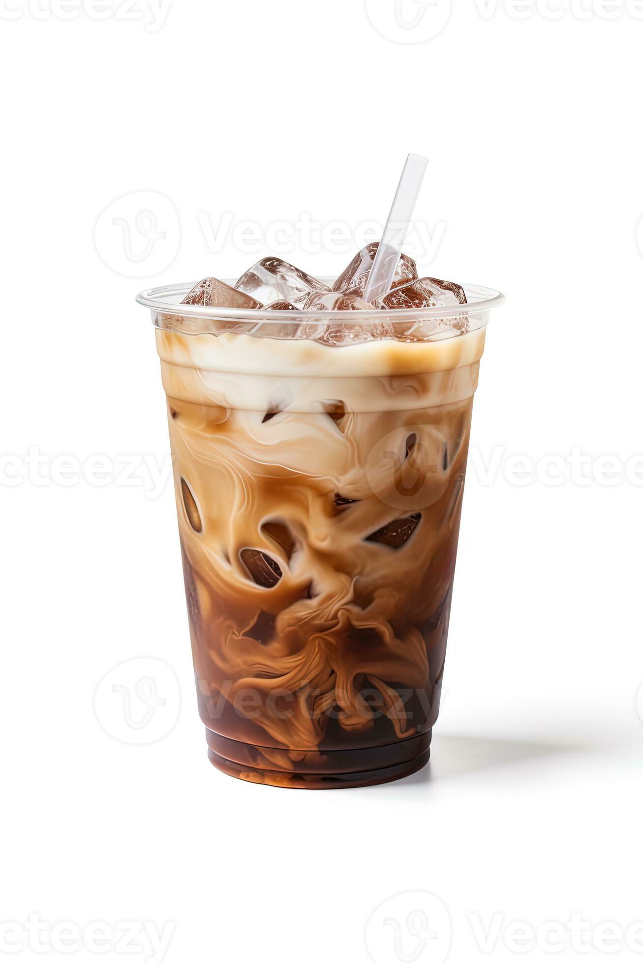 Iced Coffee Plastic Cup Photos and Images & Pictures