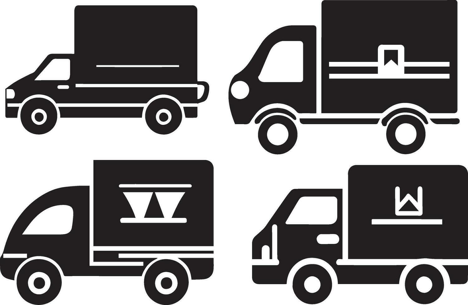 Delivery car vector Icon pack illustration