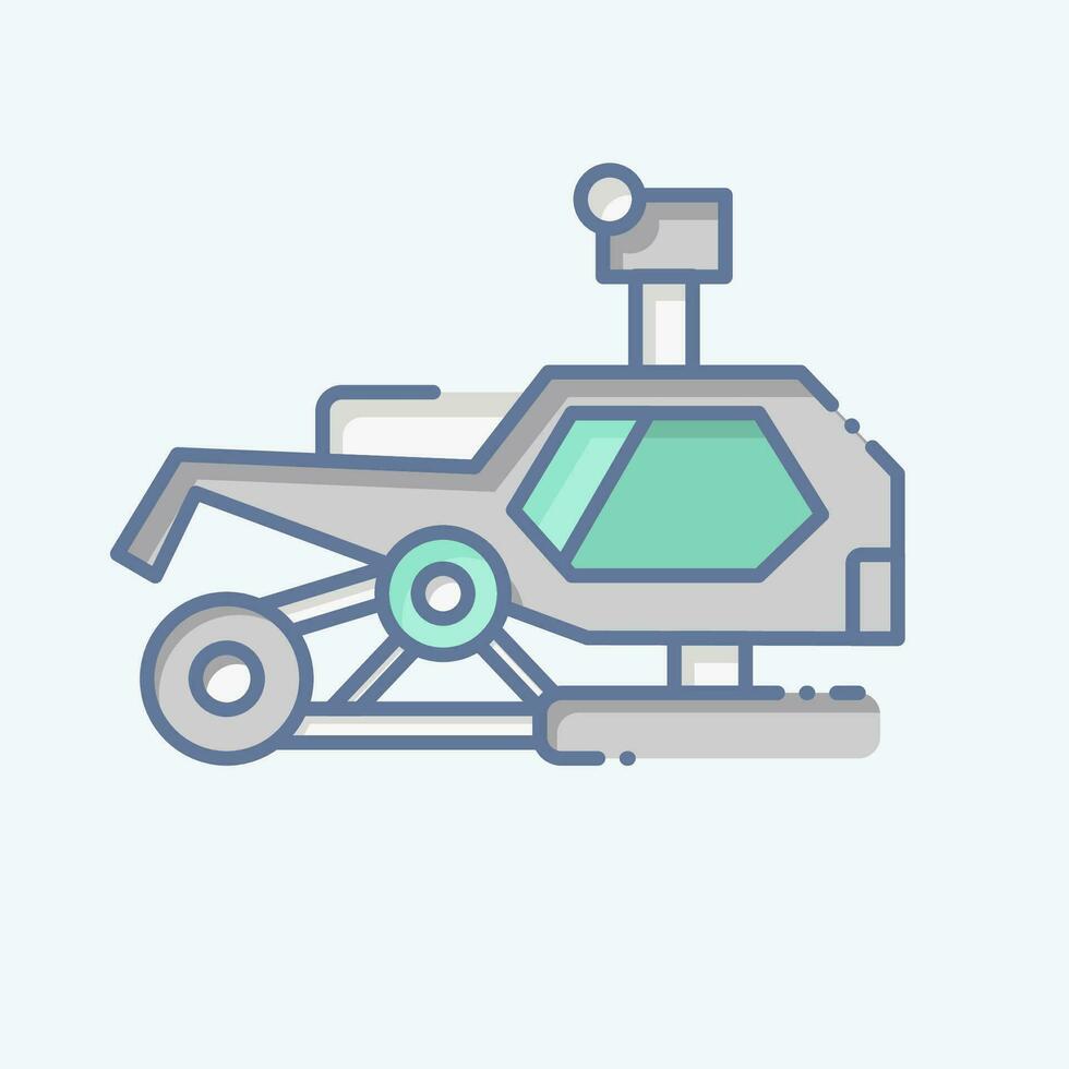 Icon Snowmobile. related to Alaska symbol. doodle style. simple design editable. simple illustration vector