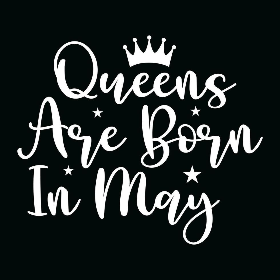 May Birthday  t-shirt design vector