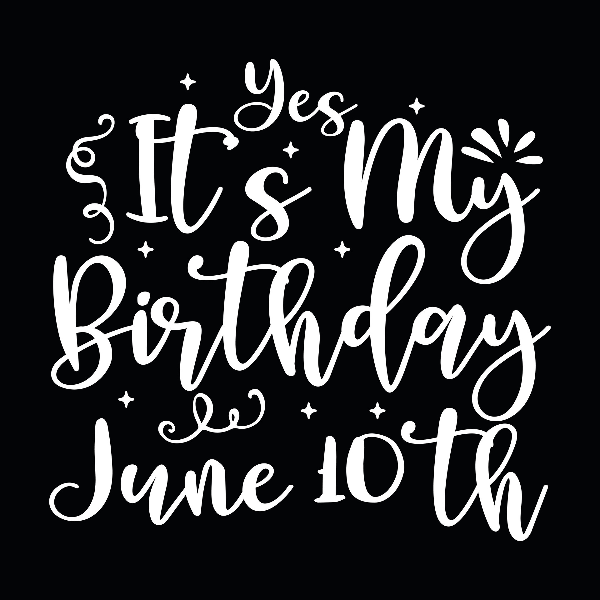 June Birthday tshirt design 27472645 Vector Art at Vecteezy