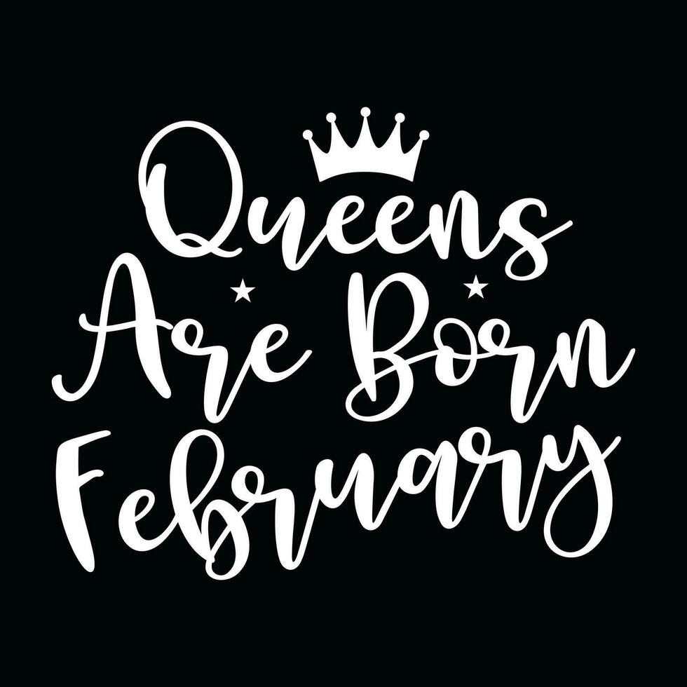 February Birthday t-shirt design vector