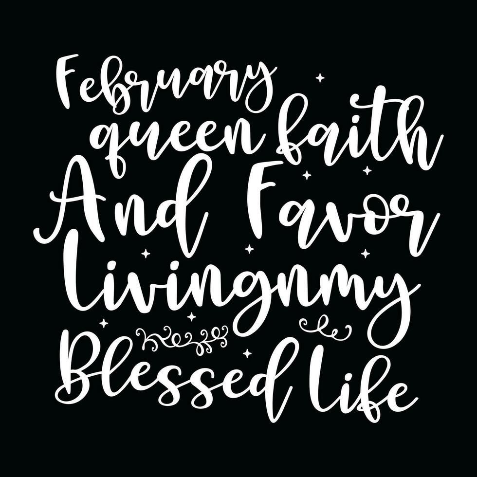 February Birthday t-shirt design vector