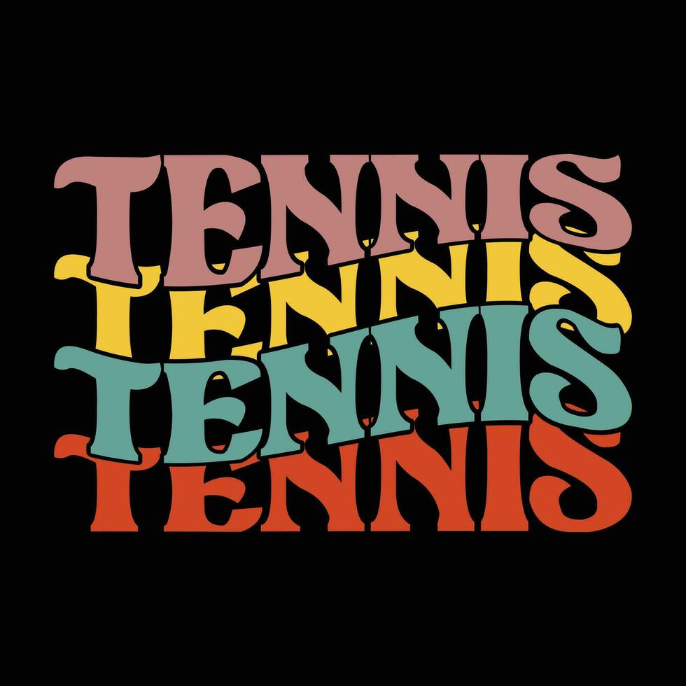 Tennis  t-shirt design file vector