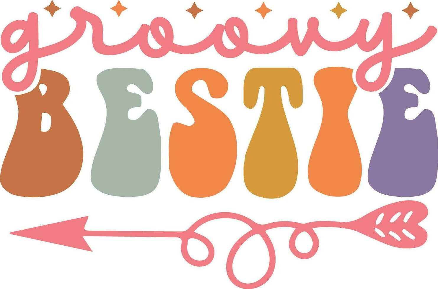 Groovy t-shirt design file vector