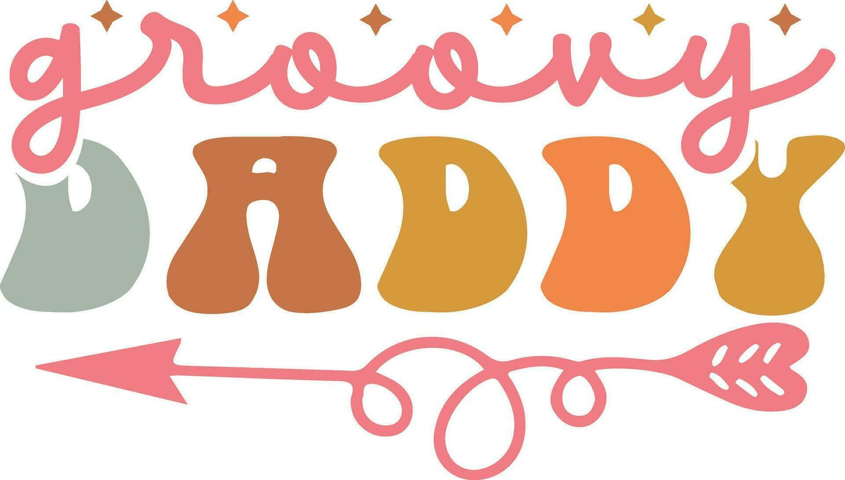 Groovy t-shirt design file vector