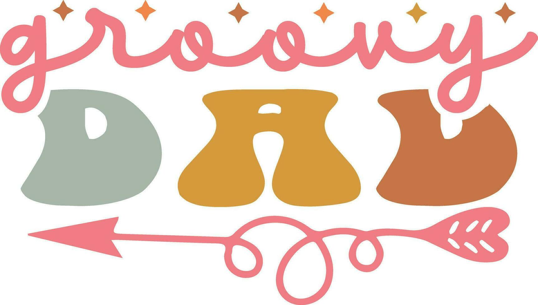 Groovy t-shirt design file vector