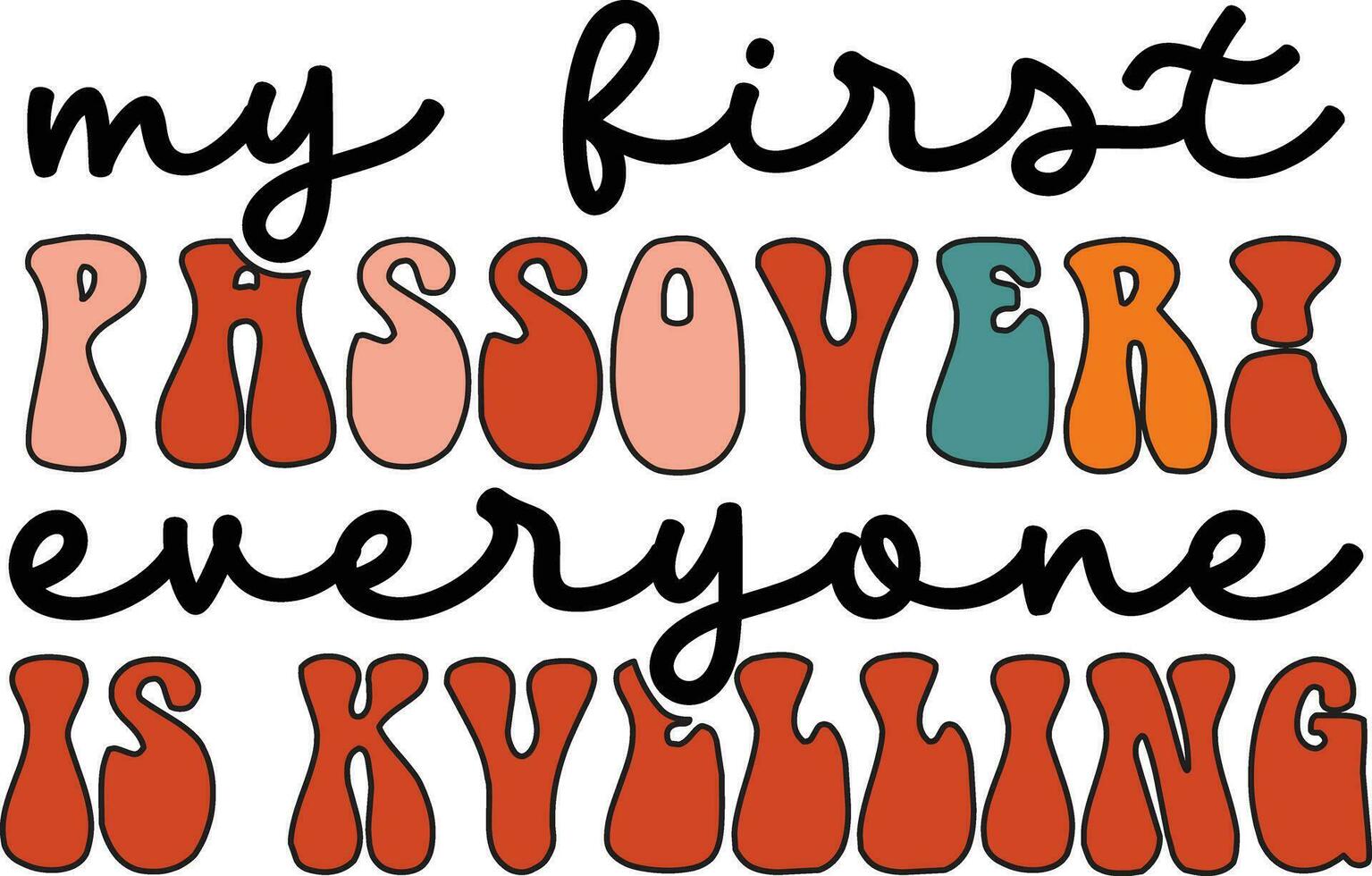 Passover  t-shirt design file vector
