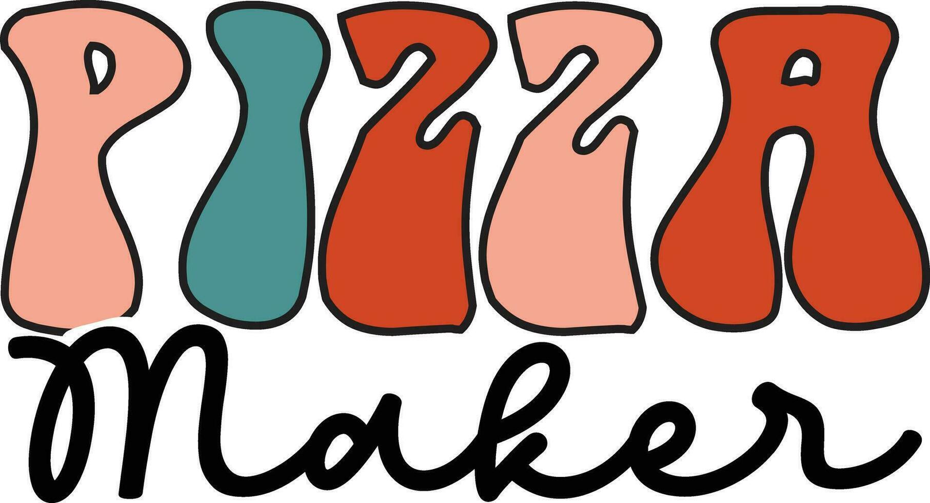 Pizza t-shirt design file vector