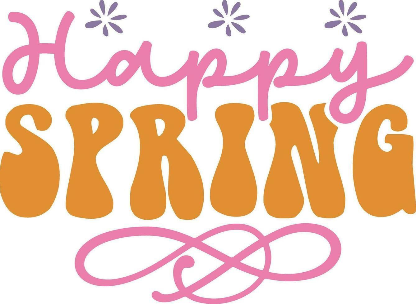 Spring  t-shirt design file vector