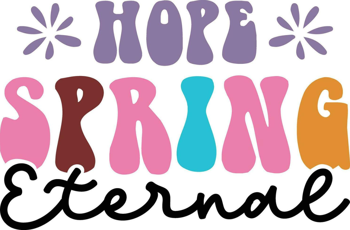 Spring  t-shirt design file vector