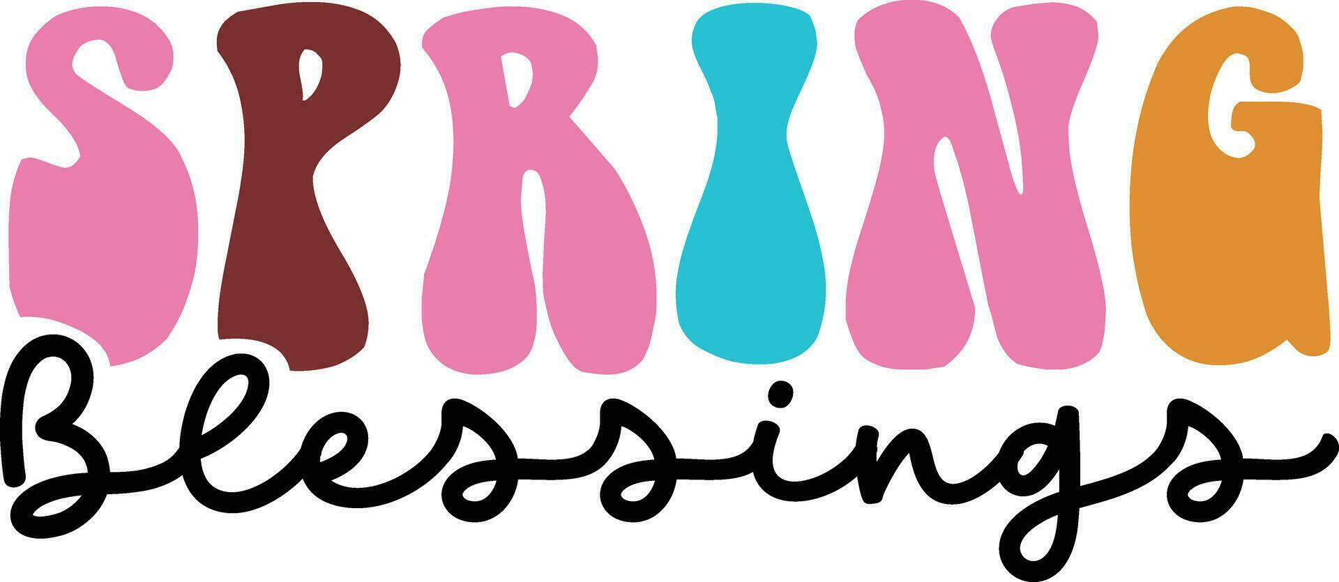 Spring  t-shirt design file vector