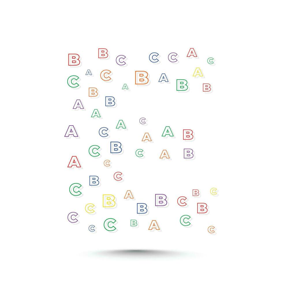 Alphabet logo design template with abc letters vector