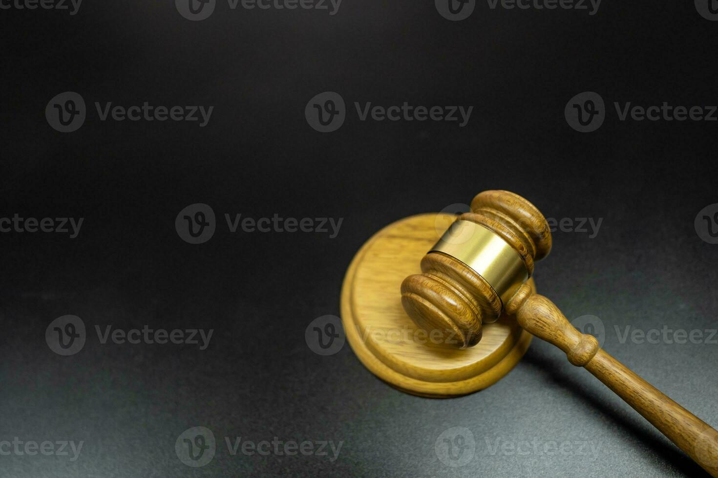 Judge gavel hammer on Lawyer desk. photo
