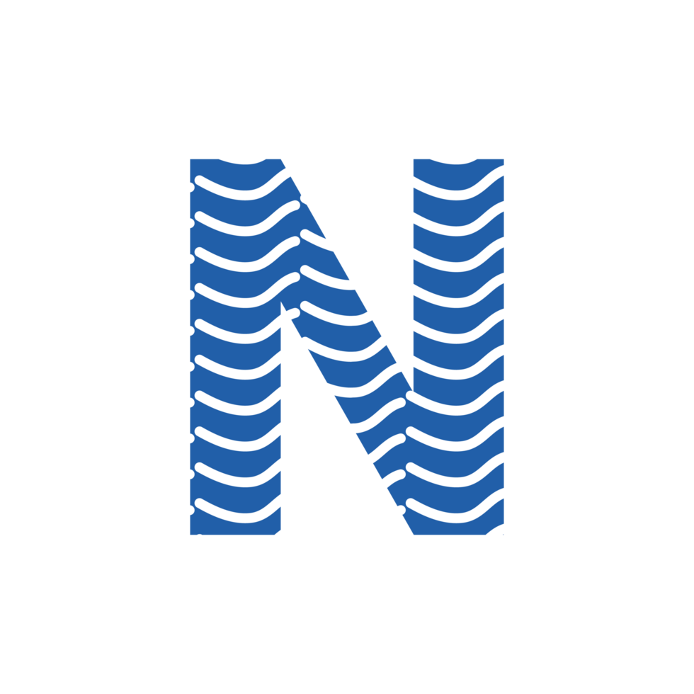 N letter logo or n text logo and n word logo design. png