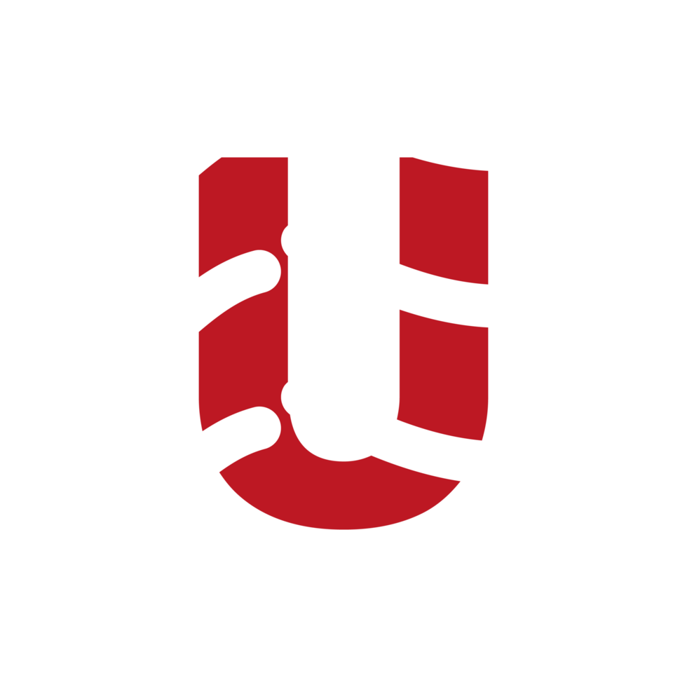 U letter logo or u text logo and u word logo design. png