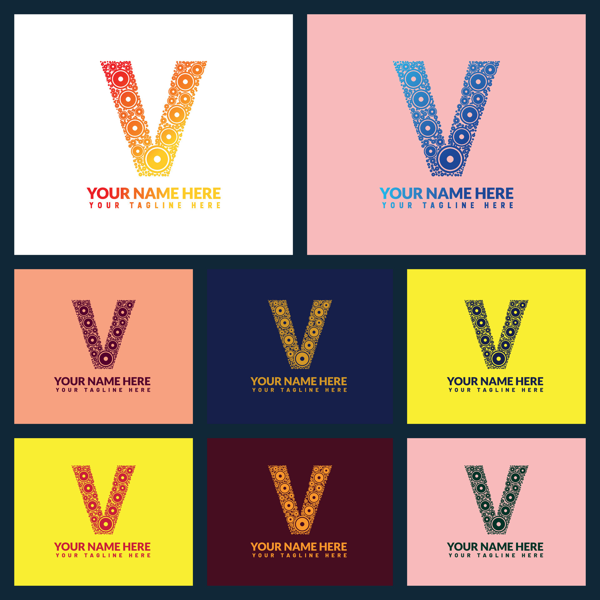 V letter logo or v text logo and v word logo design. 27474771 Vector