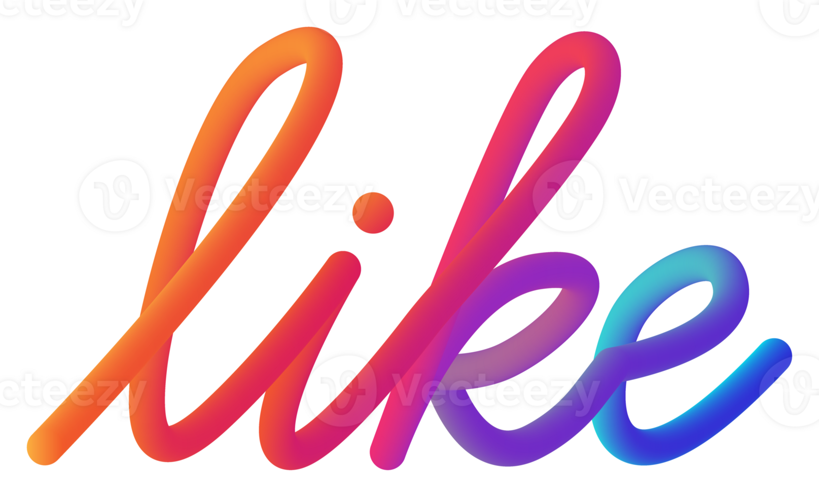 like text effect gradient fluid png