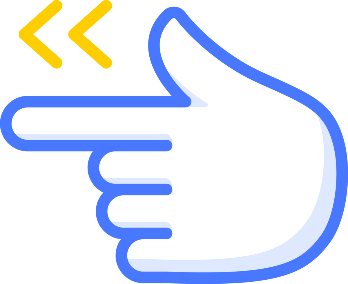 pointing hand left png