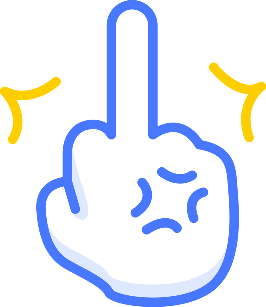 ratería mano emoji icono pegatina png