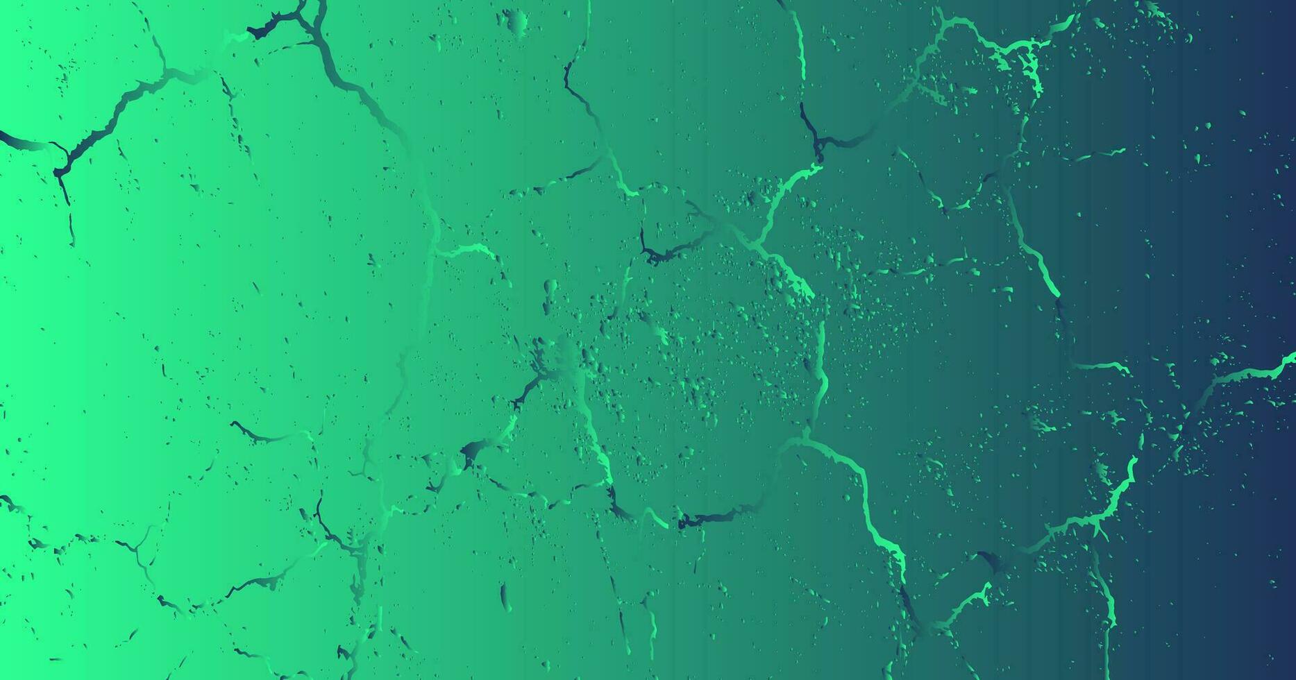 a green and blue background with cracks vector