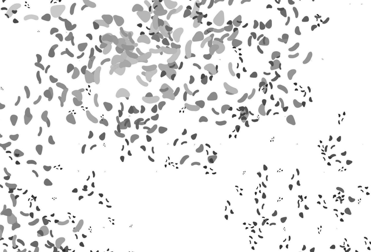 Light Silver, Gray vector pattern with chaotic shapes.