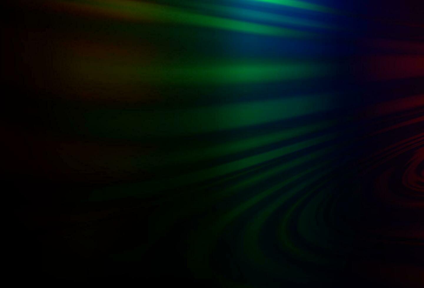 Dark Multicolor, Rainbow vector pattern with curved circles.