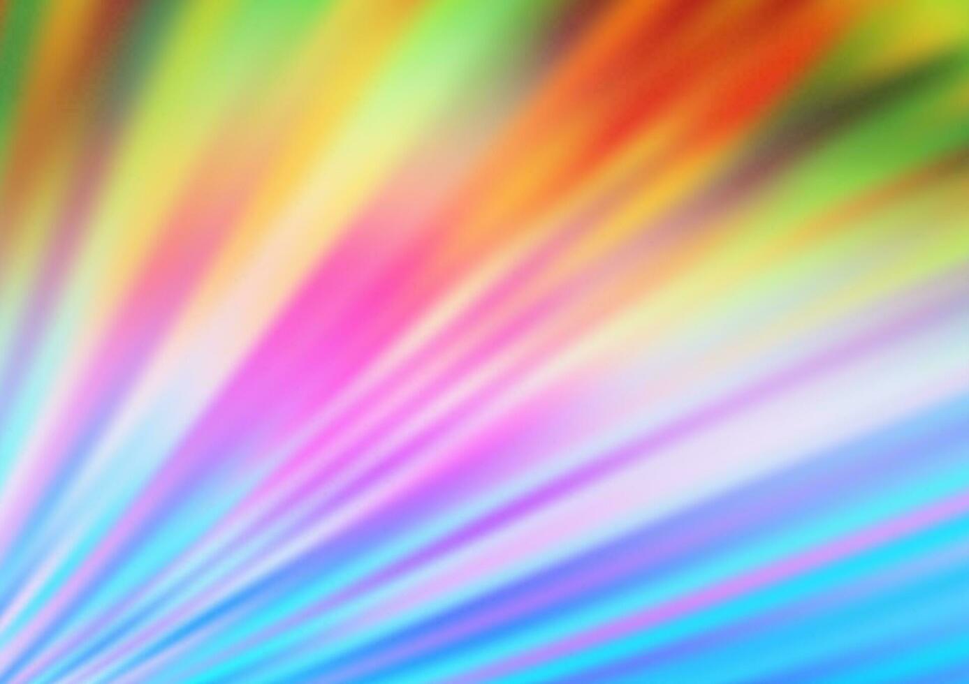 luz multicolor, arco iris vector plantilla borrosa y coloreada.