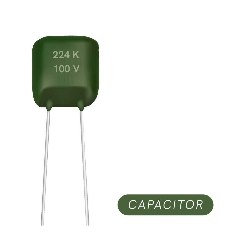 Chip capacitor icon. Isometric of chip capacitor vector icon for web design isolated on white background.